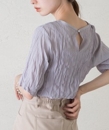 Kastane | 楊柳シフォン半袖TEE(Tシャツ/カットソー)