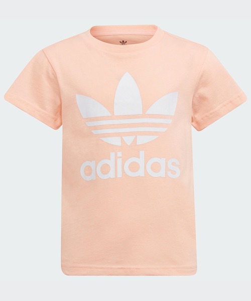 adidas(アディダス)の「アディカラー トレフォイル Tシャツ / アディダスオリジナルス adidas Originals(Tシャツ/カットソー・キッズ・ブラック×ホワイト/ライトピンク/ホワイト×ブラック/ピンク/ブルー/ピンク系その他・100/110/120/130)」の6枚目の写真