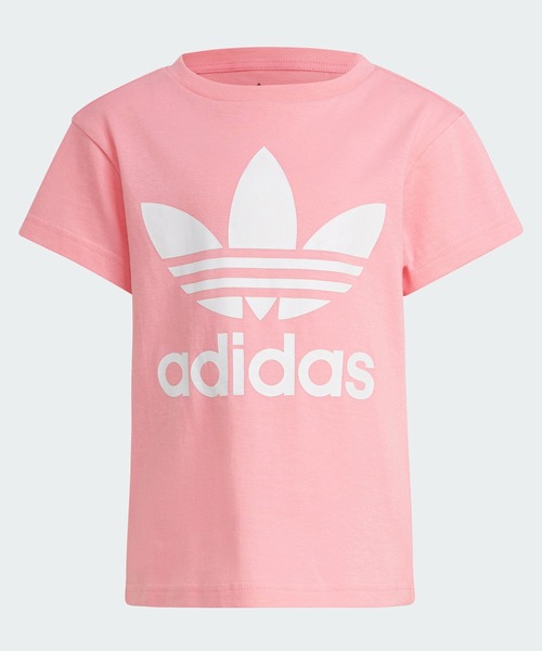 限定 adidas Originals アディカラー ジャージー Tシャツ ピンク adidas(アディダス)の「アディカラー トレフォイル Tシャツ
