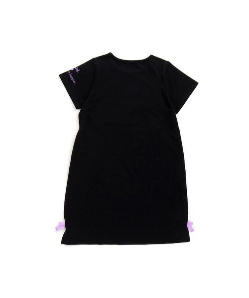JENNI love（ジェニィラブ）の「接触冷感リボン付きスリットワンピース（ワンピース・キッズ・ブラック/カーキ/パープル・150cm/160cm/140cm/130cm）」の8枚目の写真