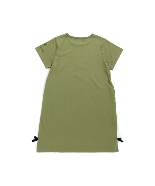 JENNI love（ジェニィラブ）の「接触冷感リボン付きスリットワンピース（ワンピース・キッズ・ブラック/カーキ/パープル・150cm/160cm/140cm/130cm）」の10枚目の写真