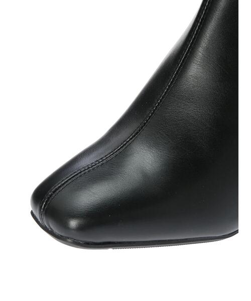 AMERICAN HOLIC（アメリカンホリック）の「ふっくらクッションチャンキーヒールショートブーツ（ブーツ・レディース・ブラウン/グレイッシュベージュ/ブラック/アイボリー・M/S/L）」の14枚目の写真