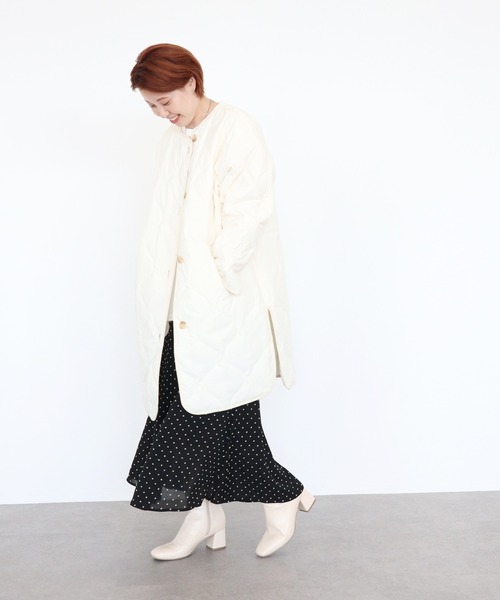 AMERICAN HOLIC（アメリカンホリック）の「ふっくらクッションチャンキーヒールショートブーツ（ブーツ・レディース・ブラウン/グレイッシュベージュ/ブラック/アイボリー・M/S/L）」の10枚目の写真