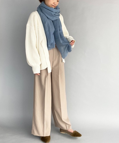 PICCIN（ピッチン）の「ウール混軽ふわストール（ストール/ショール・レディース・ベージュ/イエロー/ブルー・FREE）」の18枚目の写真