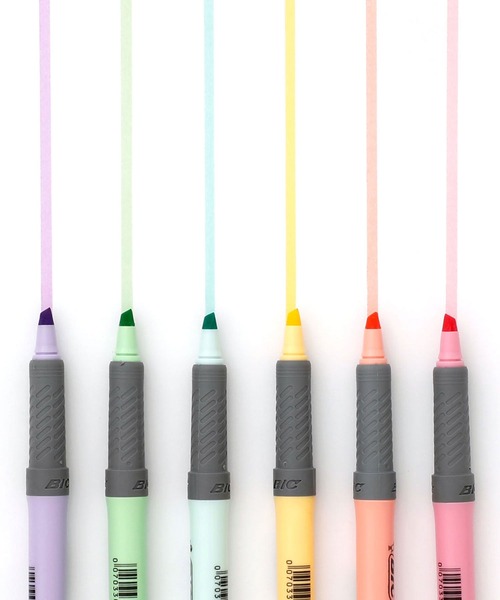 HIGHTIDE（ハイタイド）の「BIC ビック マーキングハイライターグリップ パステルカラー 蛍光ペン マーカー（ペン類・レディース・パープル/ピンク/イエロー/オレンジ/ブルー/グリーン・FREE）」の8枚目の写真