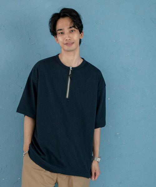 Coen コーエン のファッション セール トップス ハーフジップtシャツ Tシャツ カットソー