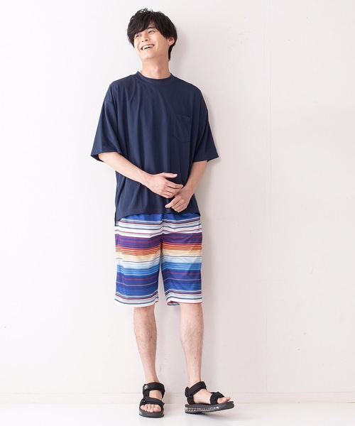 JEANS MATE（ジーンズメイト）の「【セットアップ】カジュアルに着こなせる速乾Tシャツとショーツ上下セット（Tシャツ/カットソー・メンズ・その他5/その他1/その他3/その他6・MEDIUM/LARGE/X-LARGE）」の4枚目の写真