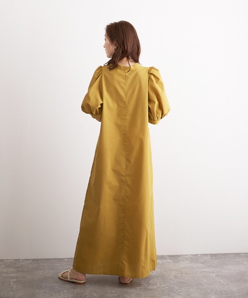 Wefst（ウェスト）の「【Wefst】T/Cブロード2wayワンピース（ワンピース・レディース・ブラック/イエロー系その他/グレイッシュベージュ・FREE）」の17枚目の写真