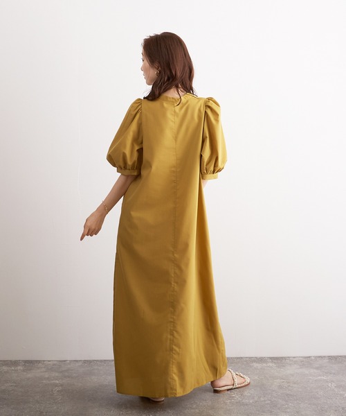 Wefst（ウェスト）の「【Wefst】T/Cブロード2wayワンピース（ワンピース・レディース・ブラック/イエロー系その他/グレイッシュベージュ・FREE）」の19枚目の写真