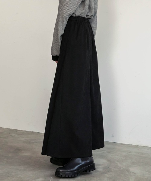 BONLECILL(ボンルシール)の「スウェードライク マーメイド フレアスカート(スカート・レディース・ライトベージュ/ブラウン/ブラック/グリーン/テラコッタ・FREE)」の16枚目の写真