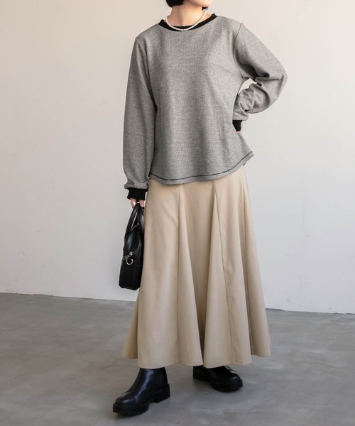 BONLECILL(ボンルシール)の「スウェードライク マーメイド フレアスカート(スカート・レディース・ライトベージュ/ブラウン/ブラック/グリーン/テラコッタ・FREE)」の11枚目の写真