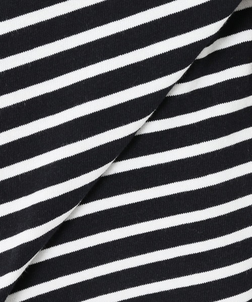 JOURNAL STANDARD（ジャーナルスタンダード）の「コットンボーダープルオーバー◆（Tシャツ/カットソー・レディース・パープル/ベージュ/ブラック/キャメル・FREE）」の12枚目の写真