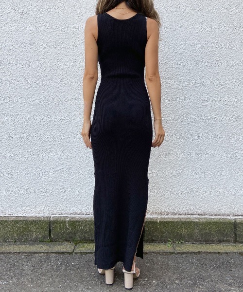 esutoreja（エストレジャ）の「2wayデザインスリムマキシワンピース（ワンピース・レディース・グリーン/イエロー系/ブルー/ブラック・FREE）」の6枚目の写真