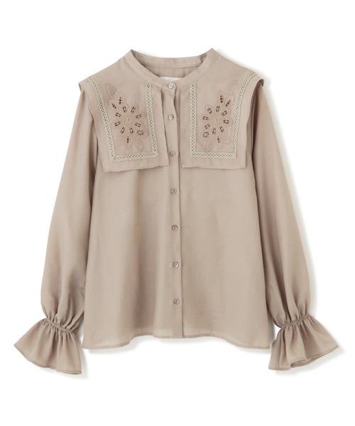 JILL by JILL STUART（ジルバイジルスチュアート）の「◇ビックカラーブラウス（シャツ/ブラウス・レディース・ベージュ/ホワイト・FREE）」の16枚目の写真