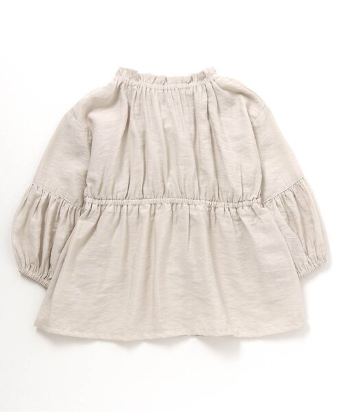 apres les cours（アプレレクール）の「ギャザーシャツチュニック（チュニック・キッズ・ベージュ/アイボリー・140/90/100/110/120/80/130）」の12枚目の写真