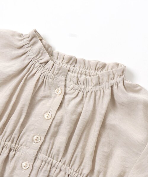 apres les cours（アプレレクール）の「ギャザーシャツチュニック（チュニック・キッズ・ベージュ/アイボリー・140/90/100/110/120/80/130）」の14枚目の写真