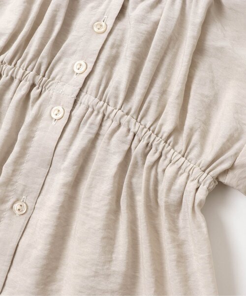apres les cours（アプレレクール）の「ギャザーシャツチュニック（チュニック・キッズ・ベージュ/アイボリー・140/90/100/110/120/80/130）」の15枚目の写真