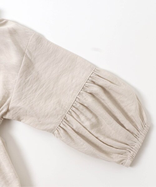 apres les cours（アプレレクール）の「ギャザーシャツチュニック（チュニック・キッズ・ベージュ/アイボリー・140/90/100/110/120/80/130）」の16枚目の写真