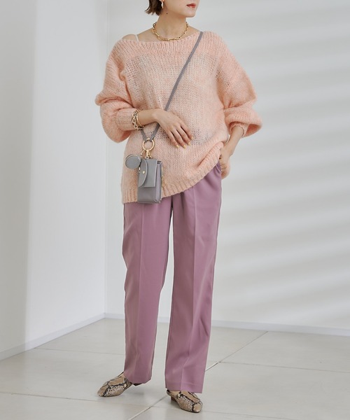 DouDou（ドゥドゥ）の「イージーセンプレパンツ（その他パンツ・レディース・ベージュ/グリーン/ピンク/ブラック・38/36）」の17枚目の写真