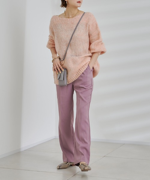 DouDou（ドゥドゥ）の「イージーセンプレパンツ（その他パンツ・レディース・ベージュ/グリーン/ピンク/ブラック・38/36）」の18枚目の写真