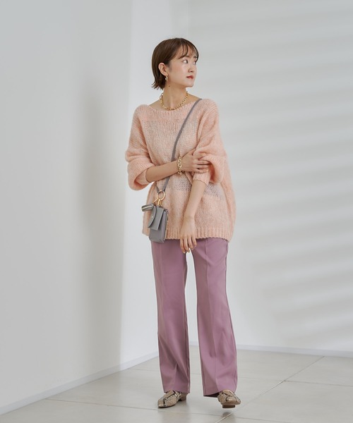 DouDou（ドゥドゥ）の「イージーセンプレパンツ（その他パンツ・レディース・ベージュ/グリーン/ピンク/ブラック・38/36）」の22枚目の写真