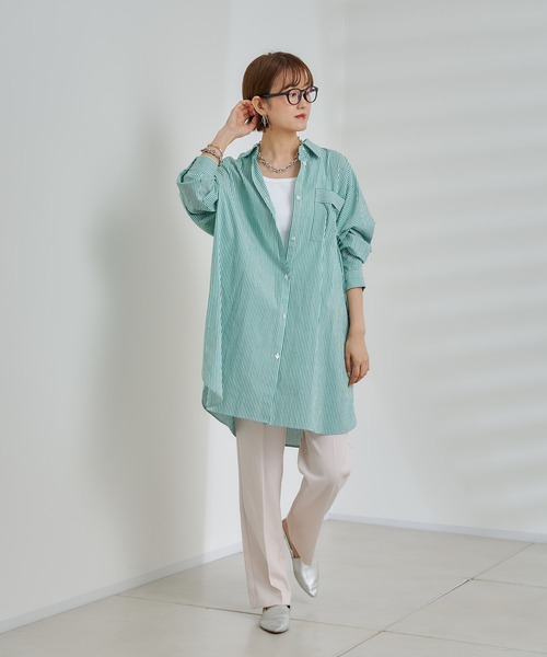 DouDou（ドゥドゥ）の「イージーセンプレパンツ（その他パンツ・レディース・ベージュ/グリーン/ピンク/ブラック・38/36）」の7枚目の写真