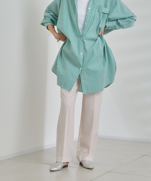 DouDou（ドゥドゥ）の「イージーセンプレパンツ（その他パンツ・レディース・ベージュ/グリーン/ピンク/ブラック・38/36）」の12枚目の写真