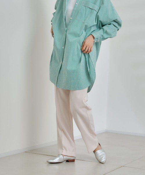 DouDou（ドゥドゥ）の「イージーセンプレパンツ（その他パンツ・レディース・ベージュ/グリーン/ピンク/ブラック・38/36）」の13枚目の写真