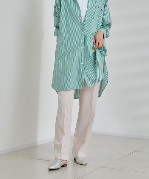 DouDou（ドゥドゥ）の「イージーセンプレパンツ（その他パンツ・レディース・ベージュ/グリーン/ピンク/ブラック・38/36）」の16枚目の写真