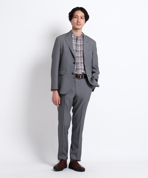 TAKEO KIKUCHI（タケオキクチ）の「◆【Sサイズ～】メランジストレッチ ジャケット（スーツジャケット・メンズ・ネイビー/グレー・03/02）」の17枚目の写真
