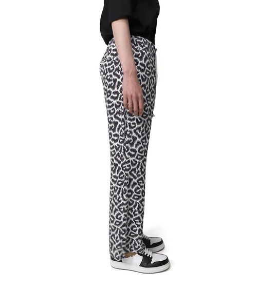 MYne（マイン）の「【MYne】レオパードフレアパンツ/Leopard Flare Pants（その他パンツ・メンズ・ホワイト/イエロー・M/S）」の5枚目の写真