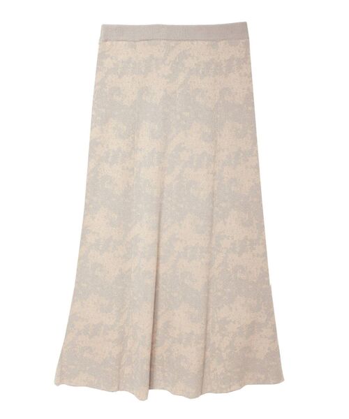 LAGUNAMOON（ラグナムーン）の「ジャガードパターンニットスカート（スカート・レディース・ライトグレー/ブラウン・SMALL/MEDIUM）」の14枚目の写真