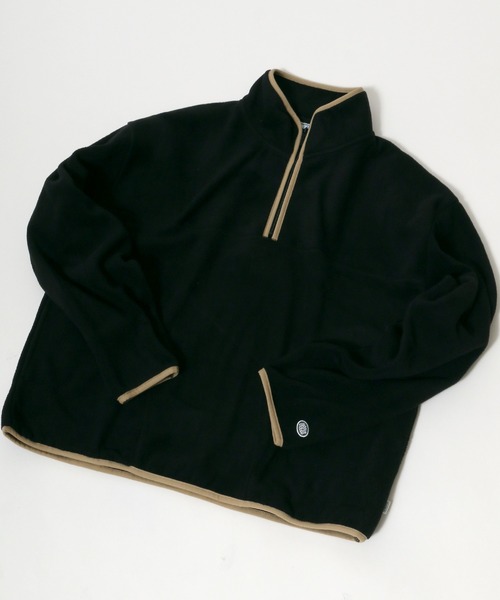 DISCUS（ディスカス）の「DISCUS/ディスカス フリーススウェット  ハーフジップ（スウェット・メンズ・ベージュ/ブラック/オフホワイト/グリーン/ベージュ系その他/ブルー系その他・M/L/XL）」の3枚目の写真