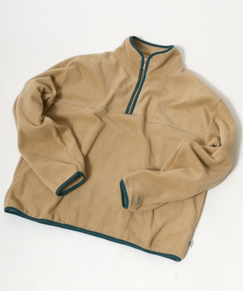 DISCUS（ディスカス）の「DISCUS/ディスカス フリーススウェット  ハーフジップ（スウェット・メンズ・ベージュ/ブラック/オフホワイト/グリーン/ベージュ系その他/ブルー系その他・M/L/XL）」の4枚目の写真