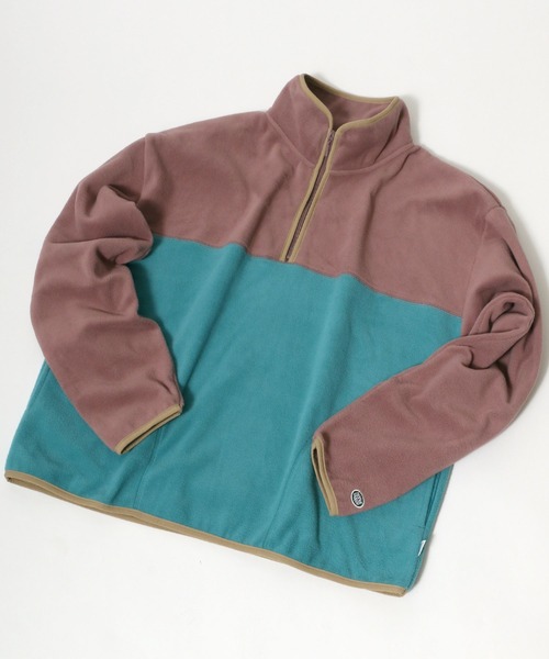 DISCUS（ディスカス）の「DISCUS/ディスカス フリーススウェット  ハーフジップ（スウェット・メンズ・ベージュ/ブラック/オフホワイト/グリーン/ベージュ系その他/ブルー系その他・M/L/XL）」の6枚目の写真