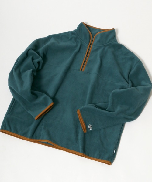 DISCUS（ディスカス）の「DISCUS/ディスカス フリーススウェット  ハーフジップ（スウェット・メンズ・ベージュ/ブラック/オフホワイト/グリーン/ベージュ系その他/ブルー系その他・M/L/XL）」の5枚目の写真