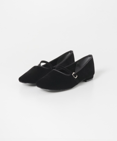 SENSE OF PLACE by URBAN RESEARCH(センスオブプレイスバイアーバンリサーチ)の「スクエアトウワンストラップベロアシューズ(その他シューズ・レディース・バーガンディー/ネイビー/ブラック・MEDIUM/SMALL/LARGE)」の11枚目の写真