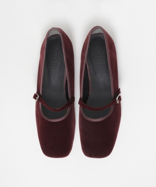 SENSE OF PLACE by URBAN RESEARCH(センスオブプレイスバイアーバンリサーチ)の「スクエアトウワンストラップベロアシューズ(その他シューズ・レディース・バーガンディー/ネイビー/ブラック・MEDIUM/SMALL/LARGE)」の5枚目の写真