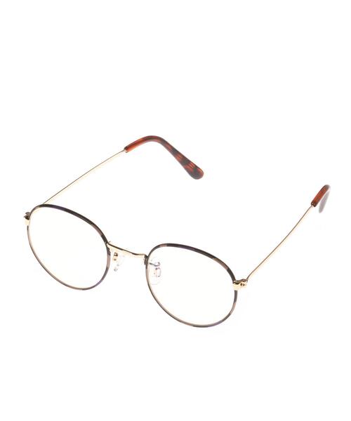 INGNI(イング)の「ブルーライト軽減レンズ/細フレームメガネ(サングラス・レディース・ブラック/ブラックミックス/ブラウン・ONE SIZE)」の4枚目の写真