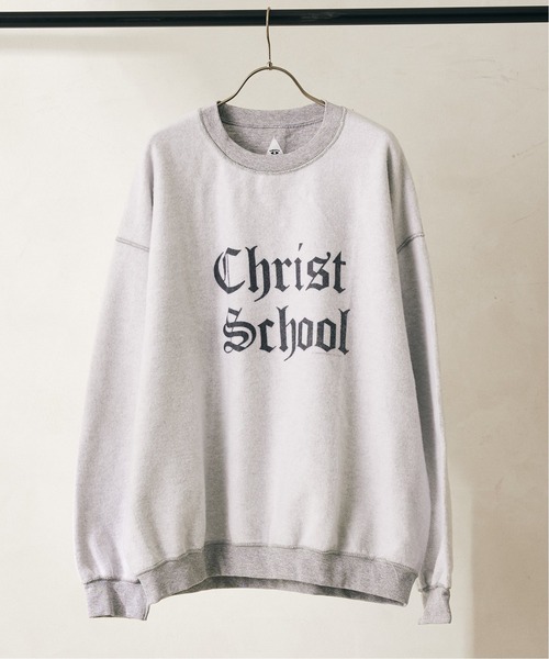 THRIFTY LOOK(スリフティールック)の「【THRIFTY LOOK/スリフティールック】 other side printed スウェット/カレッジロゴ(スウェット・メンズ・ブラック/ネイビー/グレー/グリーン・LARGE/X-LARGE)」の2枚目の写真