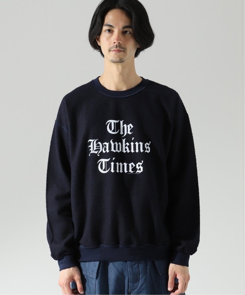 THRIFTY LOOK(スリフティールック)の「【THRIFTY LOOK/スリフティールック】 other side printed スウェット/カレッジロゴ(スウェット・メンズ・ブラック/ネイビー/グレー/グリーン・LARGE/X-LARGE)」の20枚目の写真