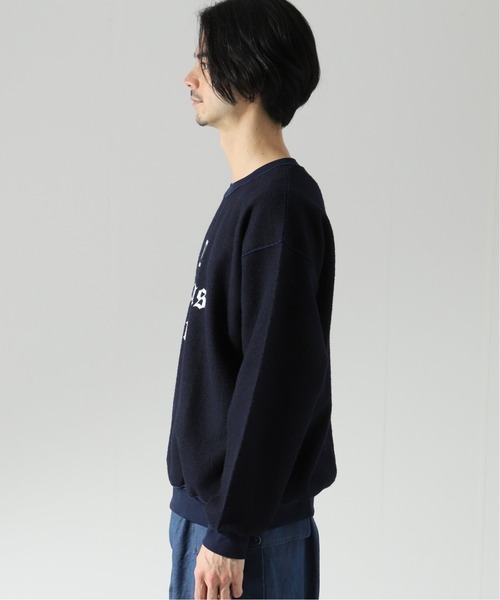 THRIFTY LOOK(スリフティールック)の「【THRIFTY LOOK/スリフティールック】 other side printed スウェット/カレッジロゴ(スウェット・メンズ・ブラック/ネイビー/グレー/グリーン・LARGE/X-LARGE)」の12枚目の写真