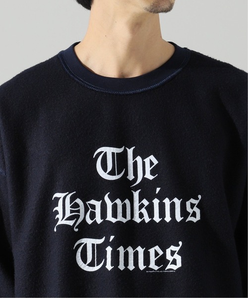 THRIFTY LOOK(スリフティールック)の「【THRIFTY LOOK/スリフティールック】 other side printed スウェット/カレッジロゴ(スウェット・メンズ・ブラック/ネイビー/グレー/グリーン・LARGE/X-LARGE)」の8枚目の写真