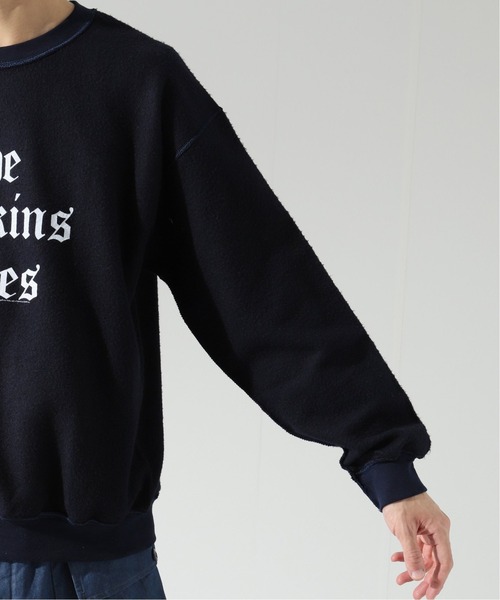 THRIFTY LOOK(スリフティールック)の「【THRIFTY LOOK/スリフティールック】 other side printed スウェット/カレッジロゴ(スウェット・メンズ・ブラック/ネイビー/グレー/グリーン・LARGE/X-LARGE)」の10枚目の写真