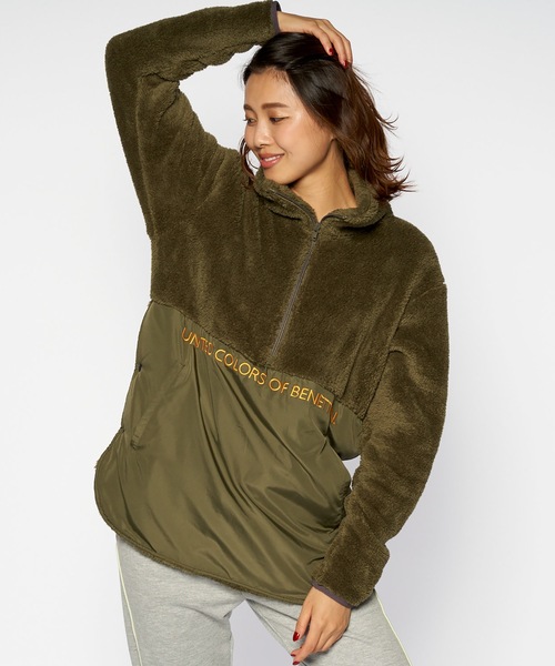 BENETTON (UNITED COLORS OF BENETTON)（ベネトンユナイテッドカラーズオブベネトン）の「【BENETTON / ベネトン】レディースシャギープルオーバー（その他トップス・レディース・ホワイト/ブラック/パープル/カーキ・SMALL/MEDIUM/LARGE/X-LARGE）」の21枚目の写真