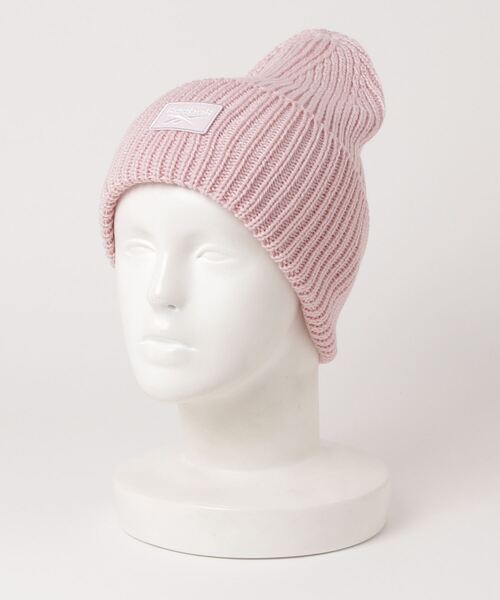 Reebok(リーボック)の「クラシックス ファウンデーション ビーニー / Classics Foundation Beanie(ニットキャップ/ビーニー・メンズ・キャメル/ブラック/ライトピンク・LARGE)」の4枚目の写真