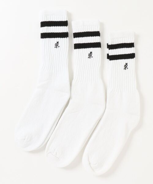 Gramicci(グラミチ)の「【ZOZOTOWN限定】【GRAMICCI】MIU EMB SOCKS/SX-M23(ソックス/靴下・メンズ・ホワイト/ブラック・ONE SIZE)」の8枚目の写真