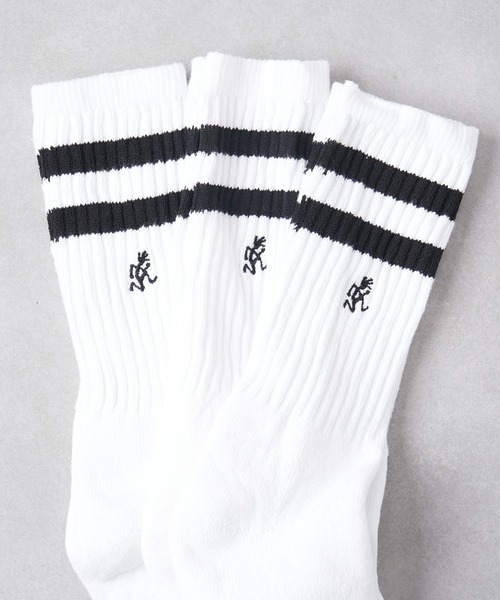Gramicci(グラミチ)の「【ZOZOTOWN限定】【GRAMICCI】MIU EMB SOCKS/SX-M23(ソックス/靴下・メンズ・ホワイト/ブラック・ONE SIZE)」の3枚目の写真
