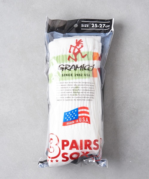 Gramicci(グラミチ)の「【ZOZOTOWN限定】【GRAMICCI】MIU EMB SOCKS/SX-M23(ソックス/靴下・メンズ・ホワイト/ブラック・ONE SIZE)」の6枚目の写真