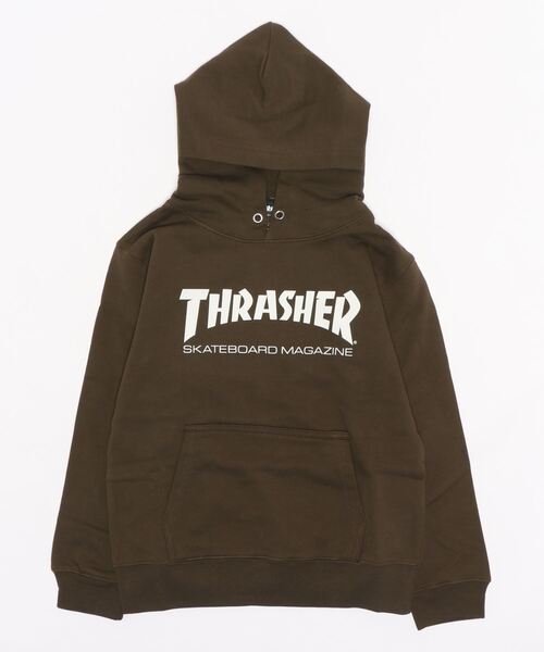 THRASHER(スラッシャー)の「THRASHER/スラッシャー キッズ MAG LOGO HOODY(パーカー・キッズ・ブラック×ホワイト/ホワイト×ブラック/オリーブ/チャコールグレー・130cm/150cm)」の4枚目の写真